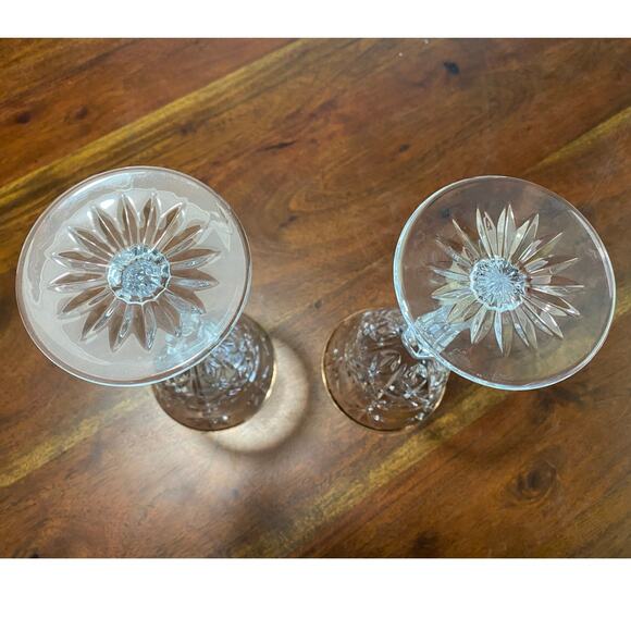 Cristal D’Arques France crystal Traditions Gold water wine goblets glasses x 2 - Picture 5 of 5